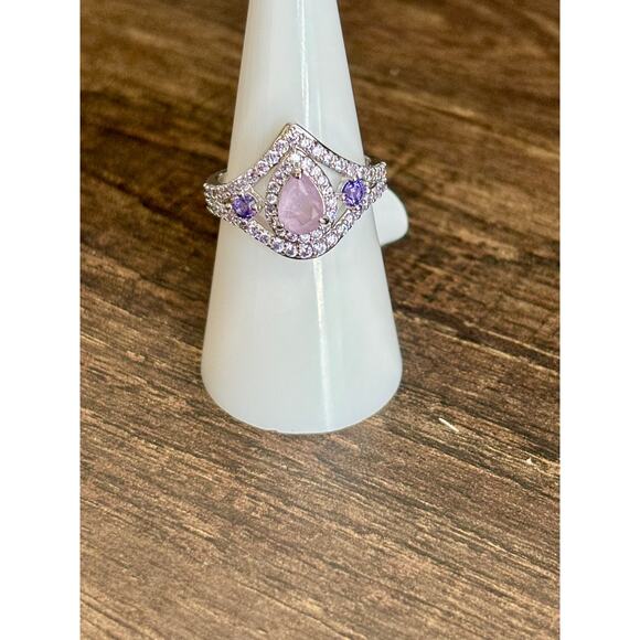 Bomb Party RBP7590 The Wow Factor LC Purple Kunzite Fused w/ Genuine Quartz Sz7 - Picture 1 of 4